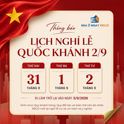 Lịch nghỉ lễ 29 RECO Group