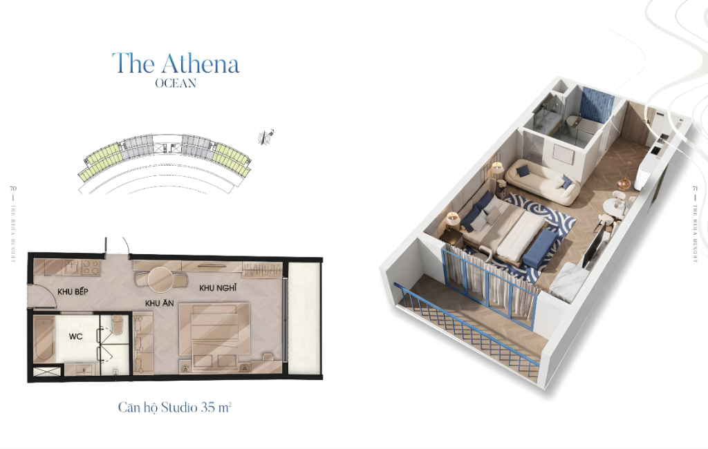 Mặt bằng căn hộ The Athena Ocean