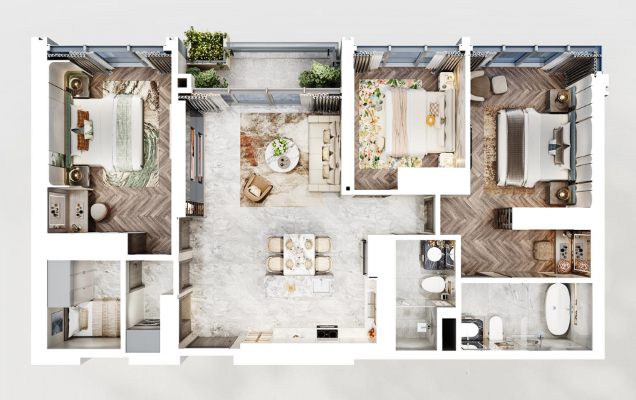 mb 3d 3 ngủ 06 hiện đại celestine westlake