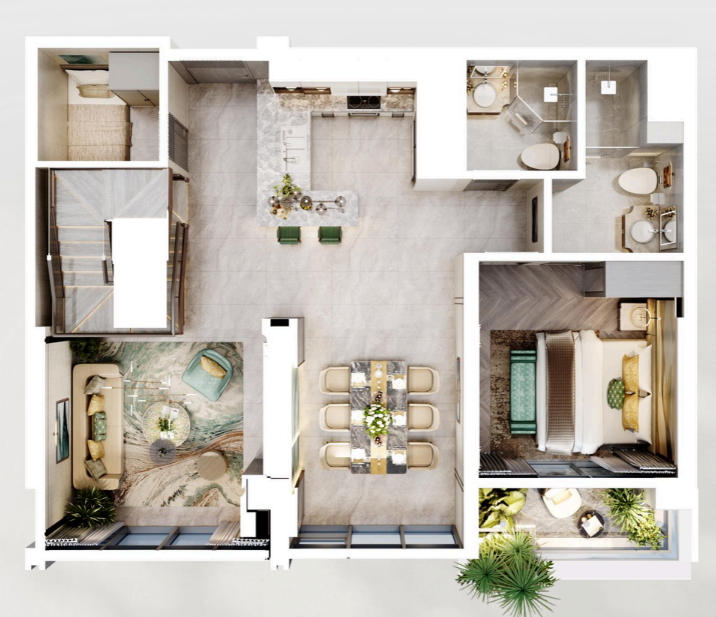 tầng 1 duplex celestine 3d