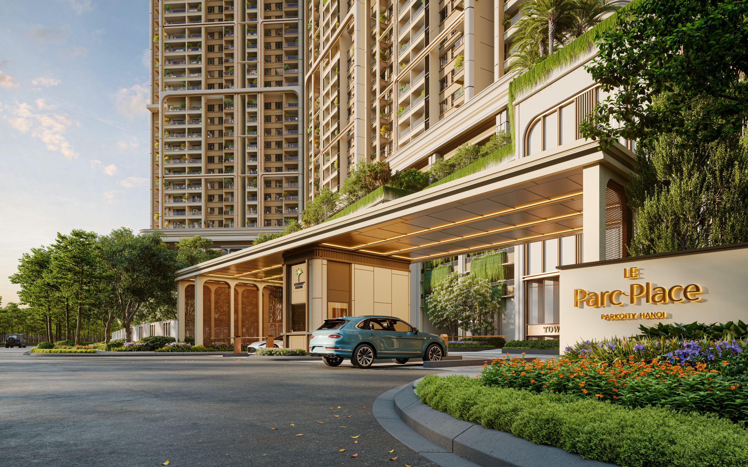Lối vào và khu đón trả khách Le Parc Place
