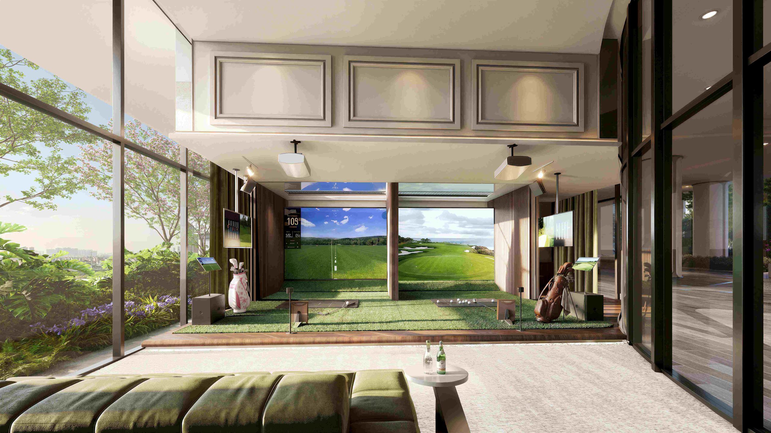 Phòng golf mô phỏng 3D tầng 5 Le Parc Place
