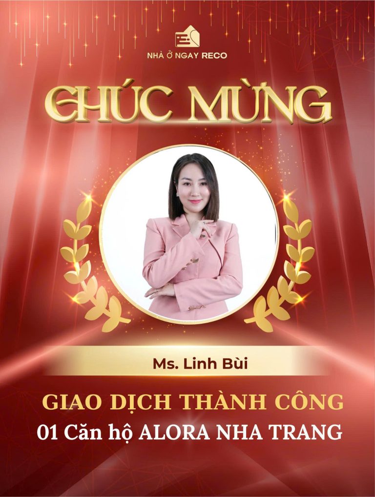 Ảnh giao dịch: Chúc mừng Nhà Ở Ngay RECO chốt thành công 04 căn hộ tại Alora Nha Trang